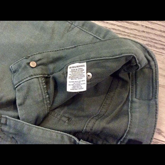 AEROPOSTALE Size 00 High Waisted Green Leggings - Picture 5 of 6